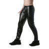LEADER Pantalon avec Zip Brut Noir